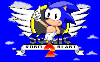 Pantalla de título de Sonic Robo Blast 2