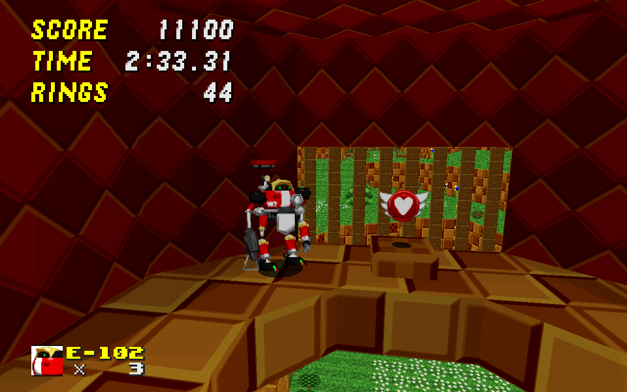 Sonic CD recreated in Sonic Robo Blast 2 